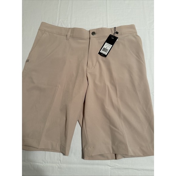 ADIDAS Golf Chino Shorts Casual UV UPF 40+BLUSH/TAN RETAILS $70 Men's Size 34 - Picture 1 of 3